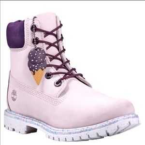 Timberland premium 6 in waterproof boot light purple nubuck